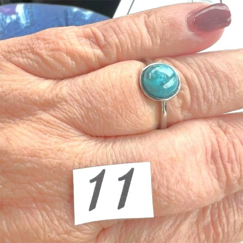 Turquoise Gemstone Rings Set in 925 - Your Choice - Picture 3 of 5